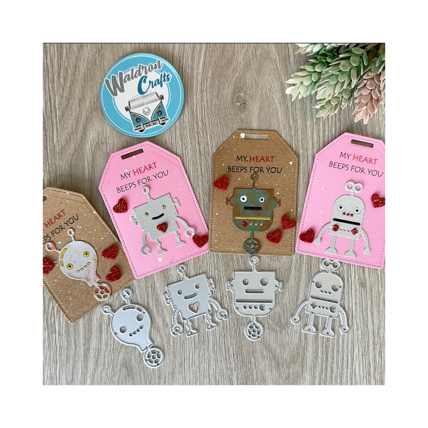 Troquel Robots Set x 4