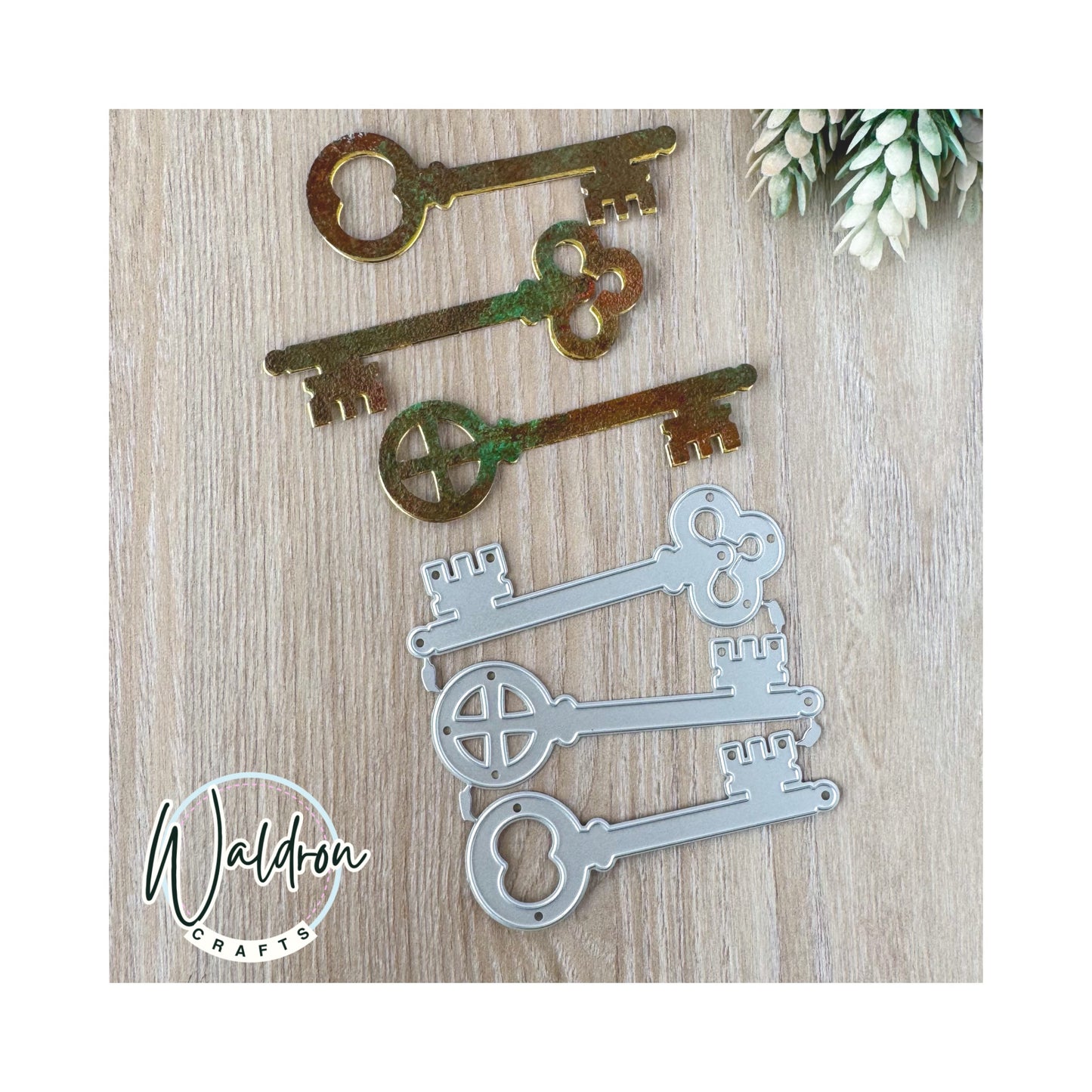 Troquel Llaves Vintage x 3