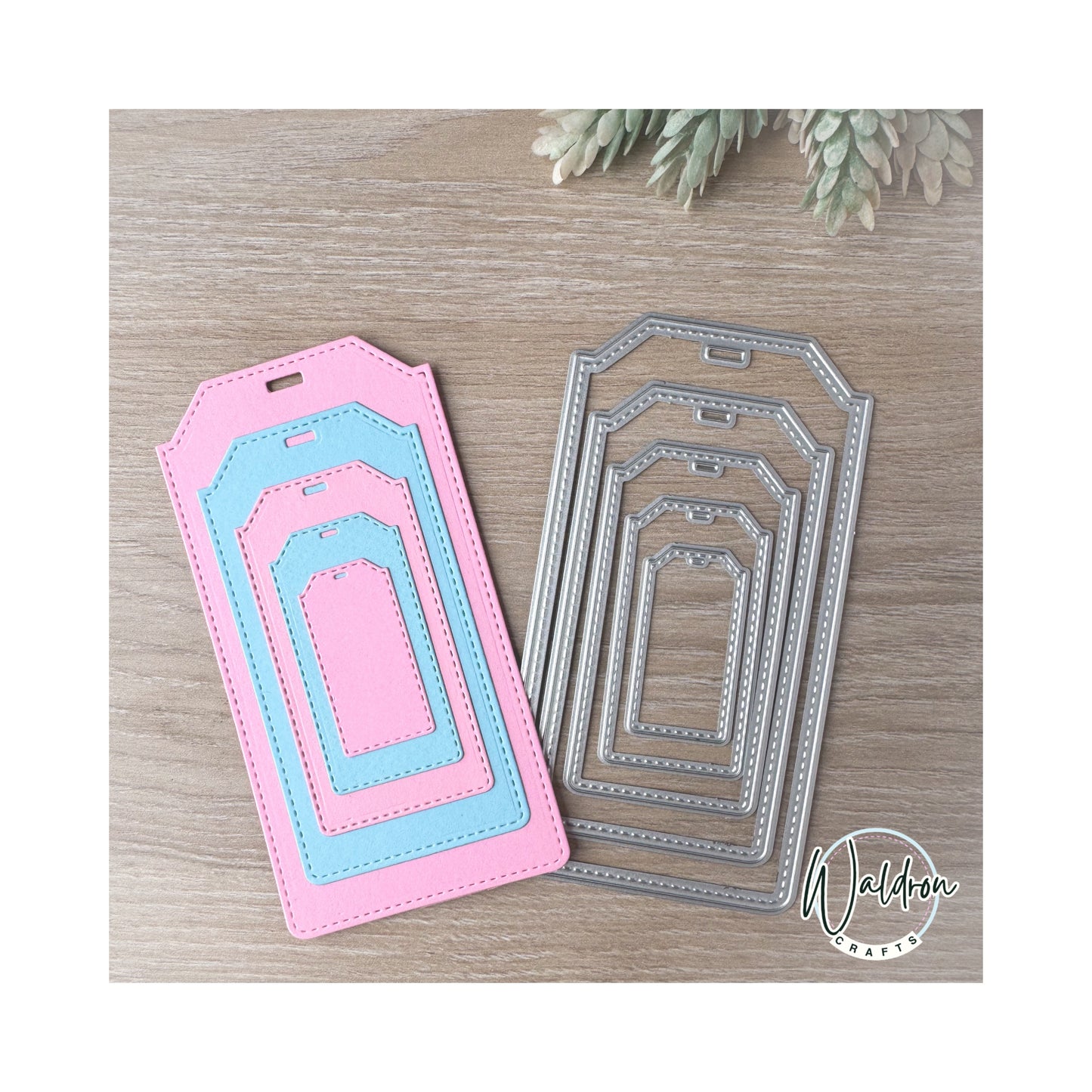 Troquel Tags Set x 5