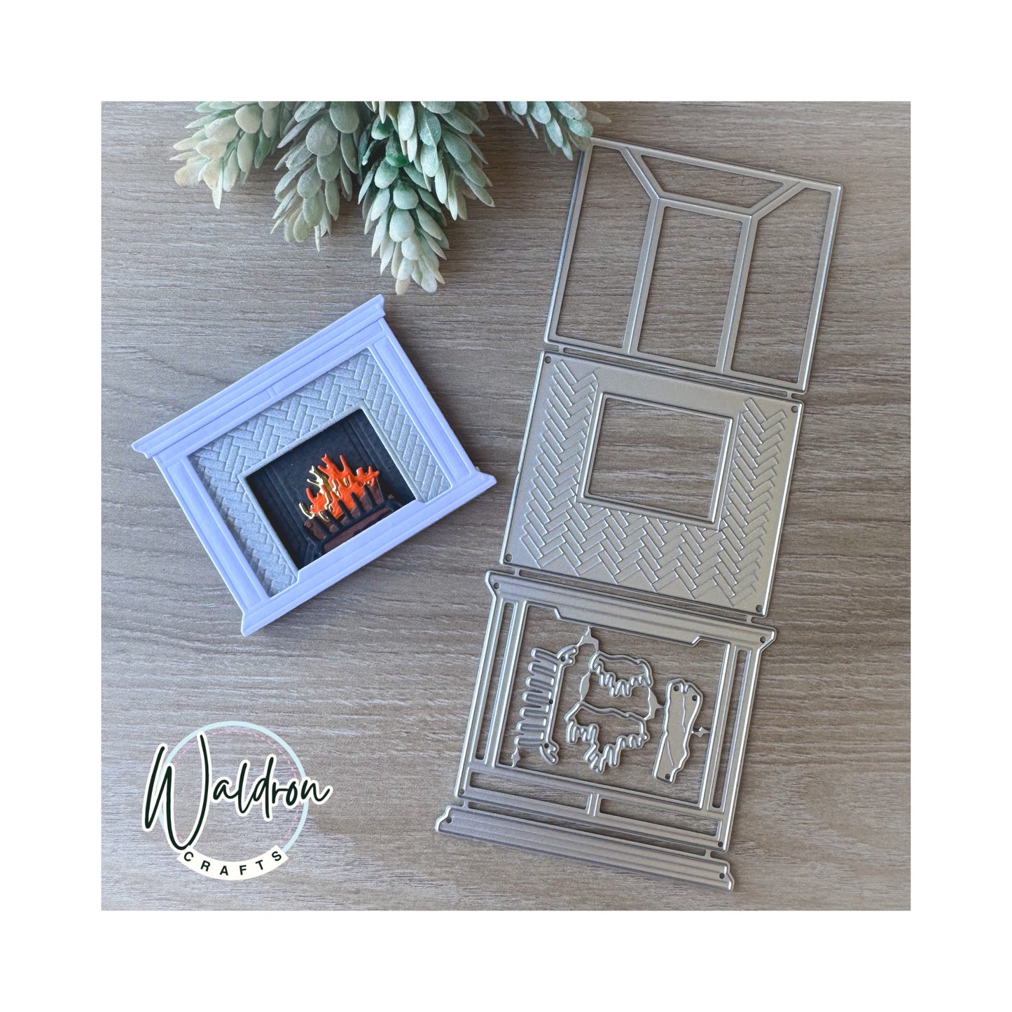 Troquel Chimenea Navideña