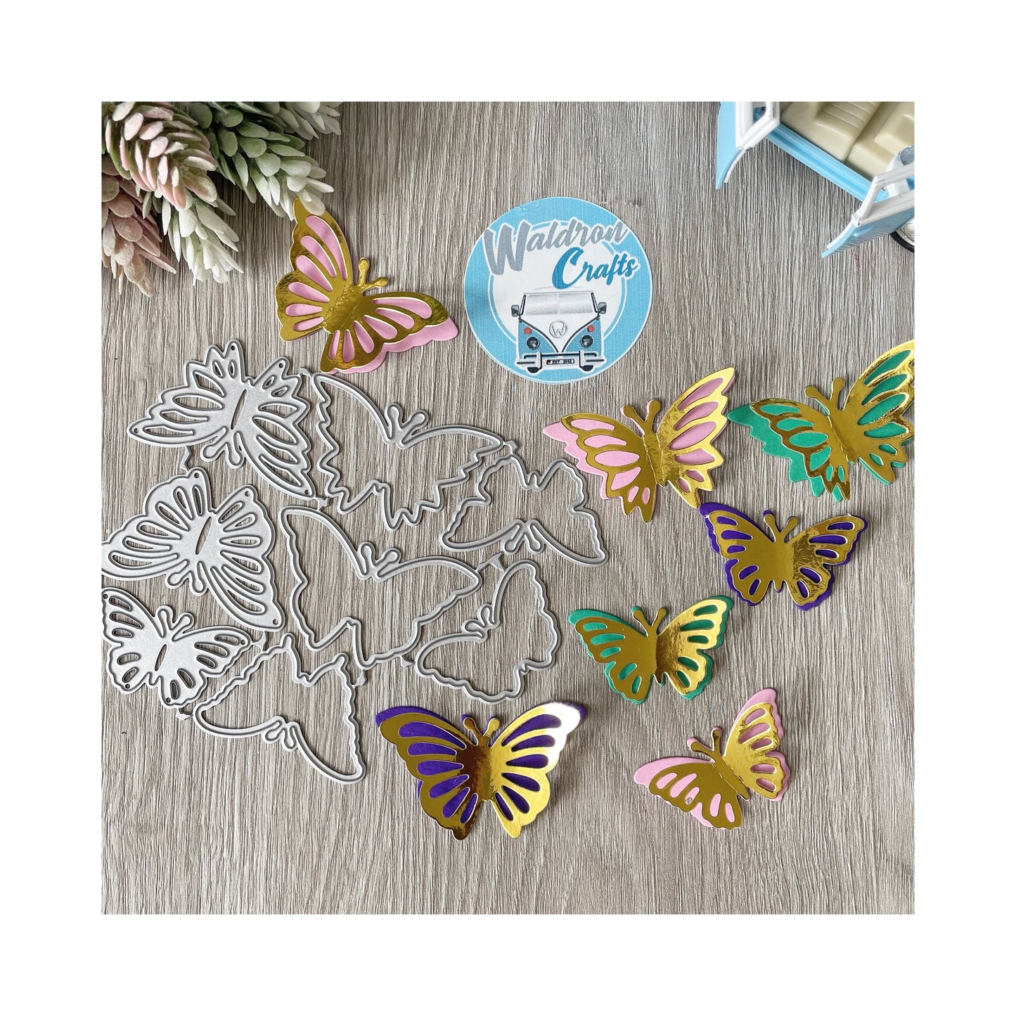 Troquel Mariposas x 8