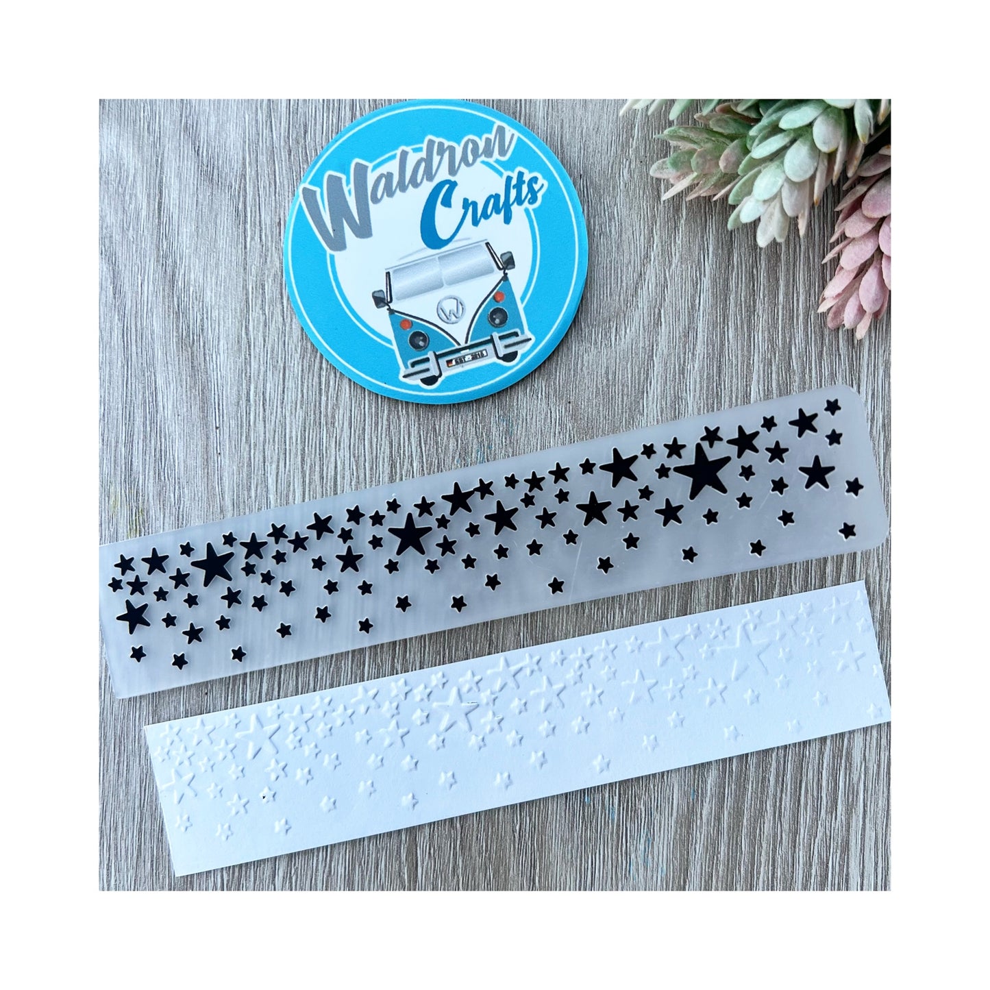 Carpetas de Embossing Cenefa Lluvia de Estrellas