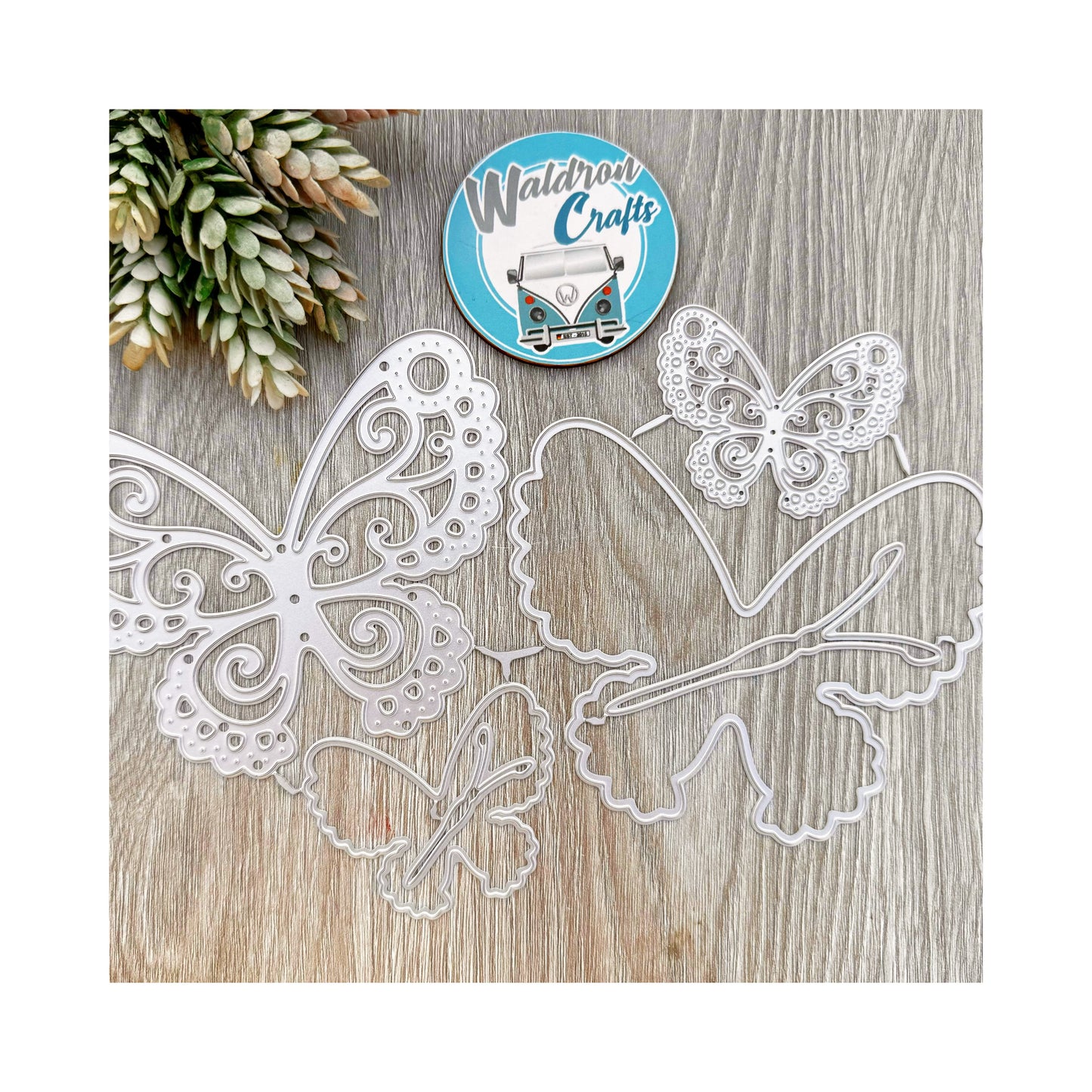 Troquel Mariposas + Fondo x 2