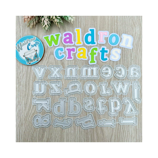 Troquel Abc Minúsculas Pespuntes