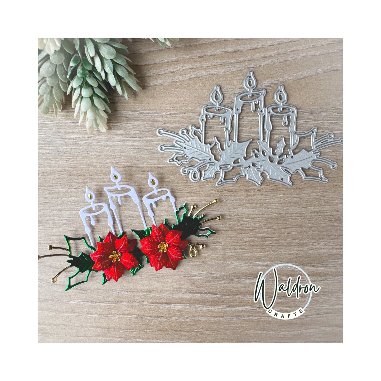 Troquel Velas Navideñas