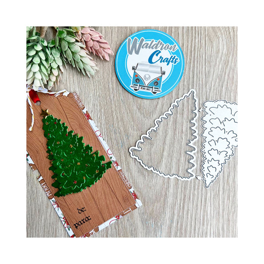 Troquel Arbolito Navideño x 2