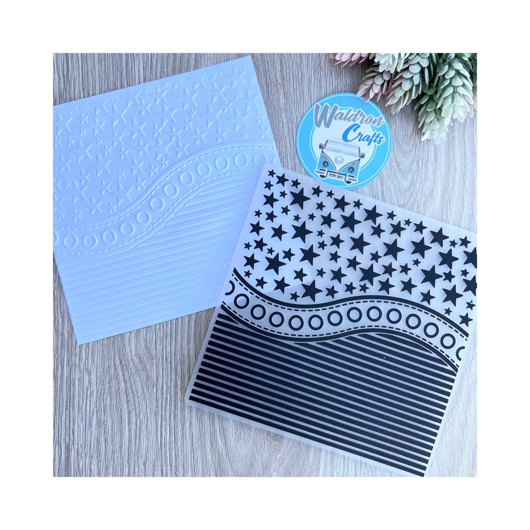 Carpeta de Embossing Estrellas