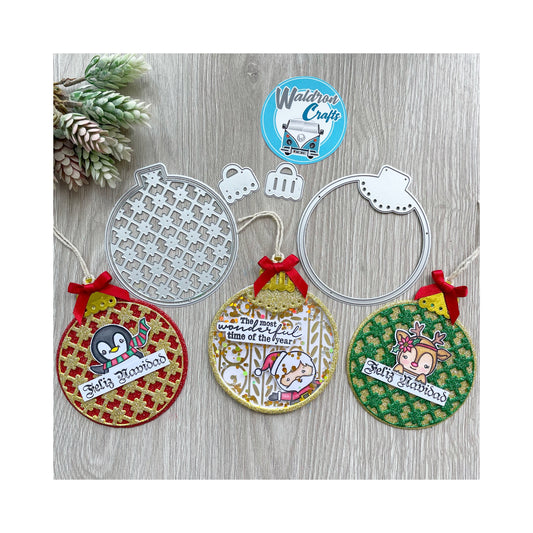 Troquel Bolas De Navidad